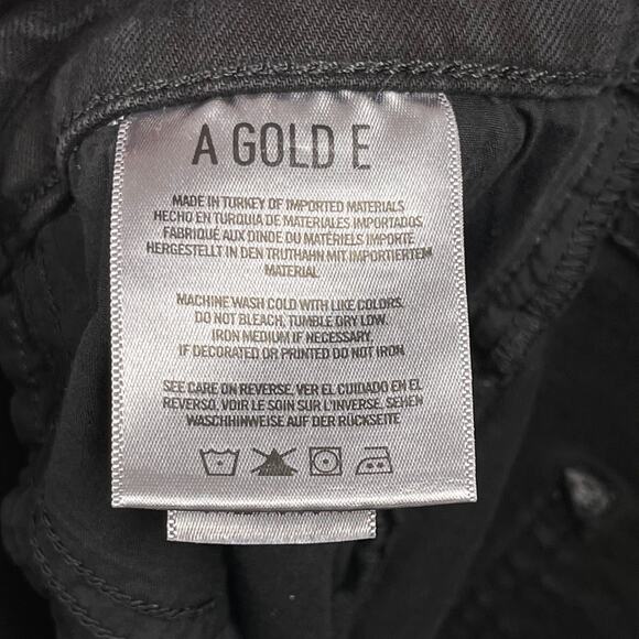 Agolde‎ Sophie High Rise Skinny Crop Jeans Harlow Destructed Size 32 Grunge Emo - Picture 12 of 16